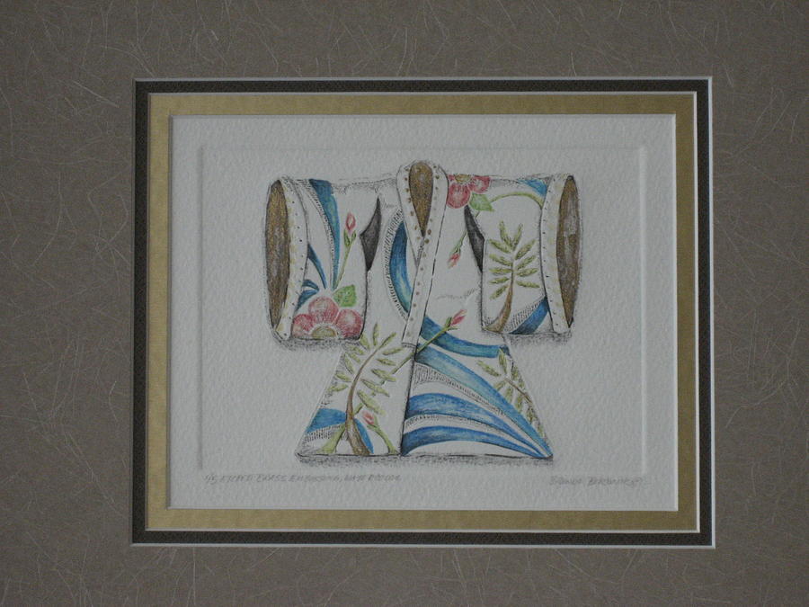 Kimono Shirley Poppies Painting by Brenda Berdnik