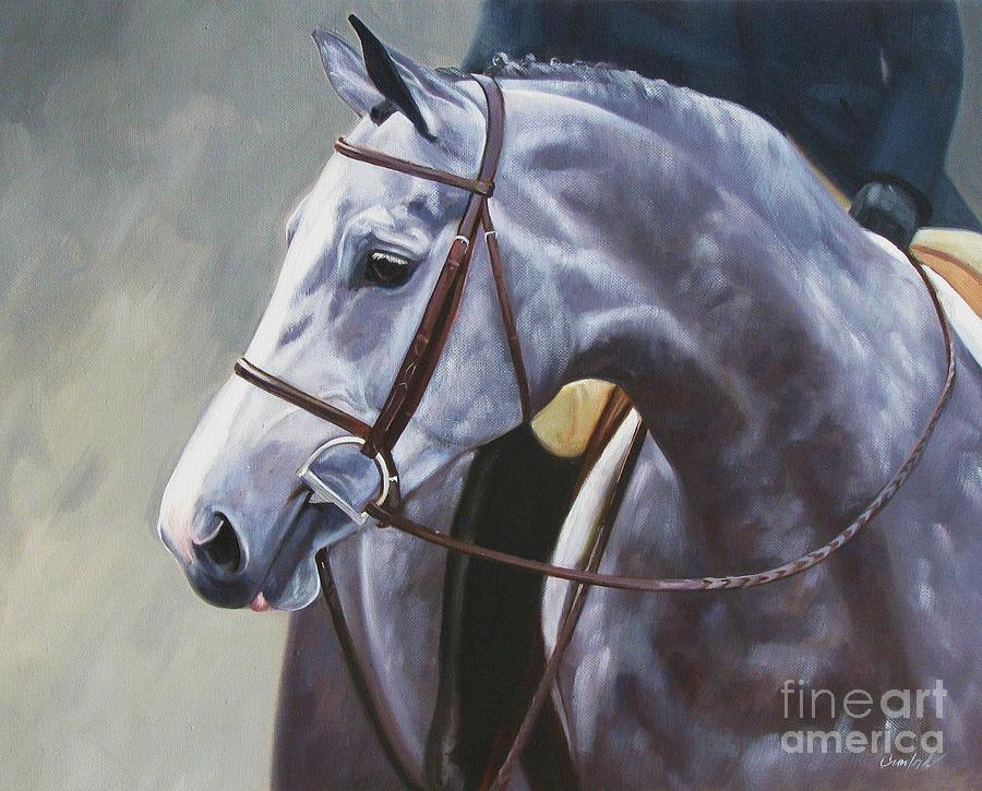 Horse Painting - Kind Eye by Janet  Crawford