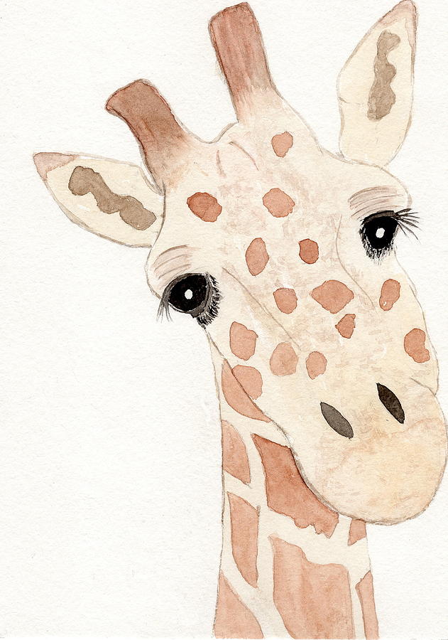 Poëzie Won Overweldigend Kind Giraffe Painting by Kristi KellyArt