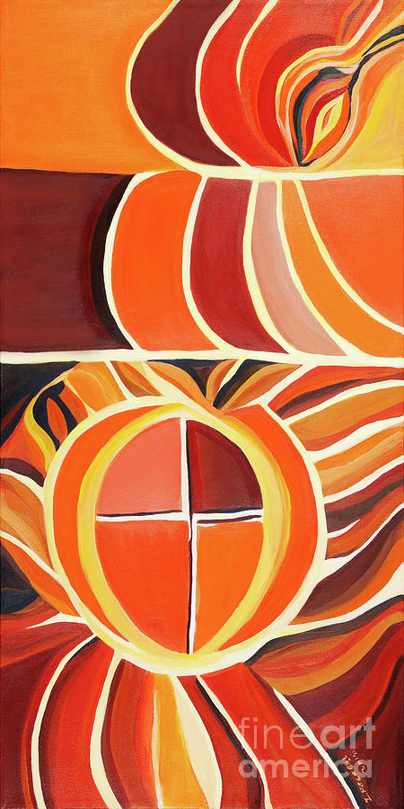 Kindred Spirit - Orange Painting by Ida Mitchell