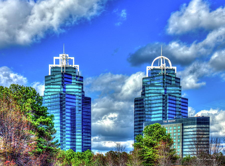 Concourse Buildings King and Queen Architecture Atlanta Royalty Art Photograph by Reid Callaway