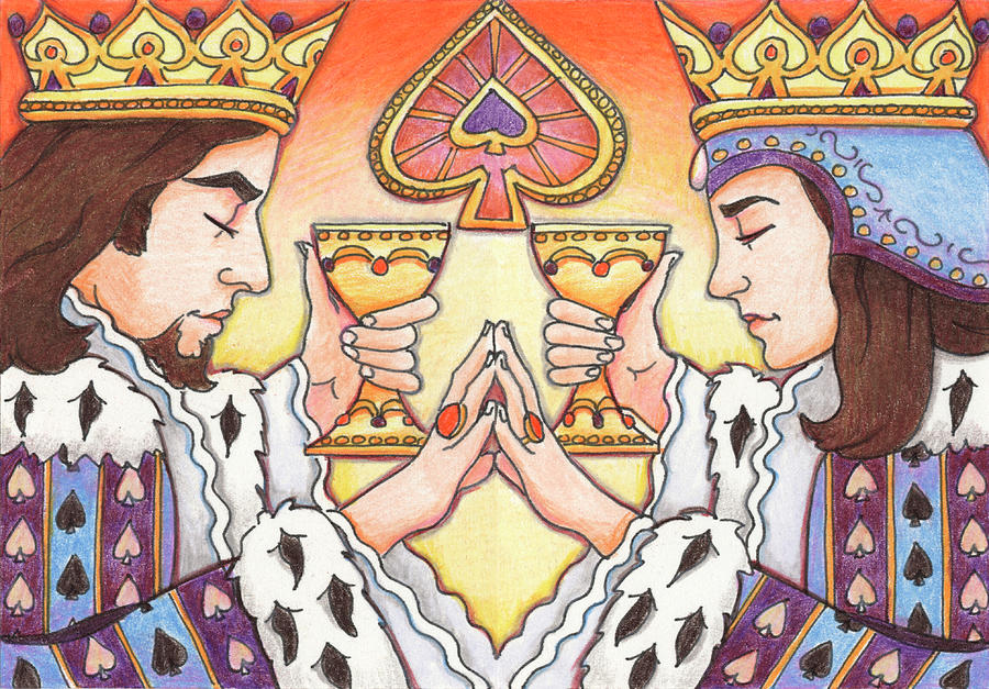 King and queen of spades