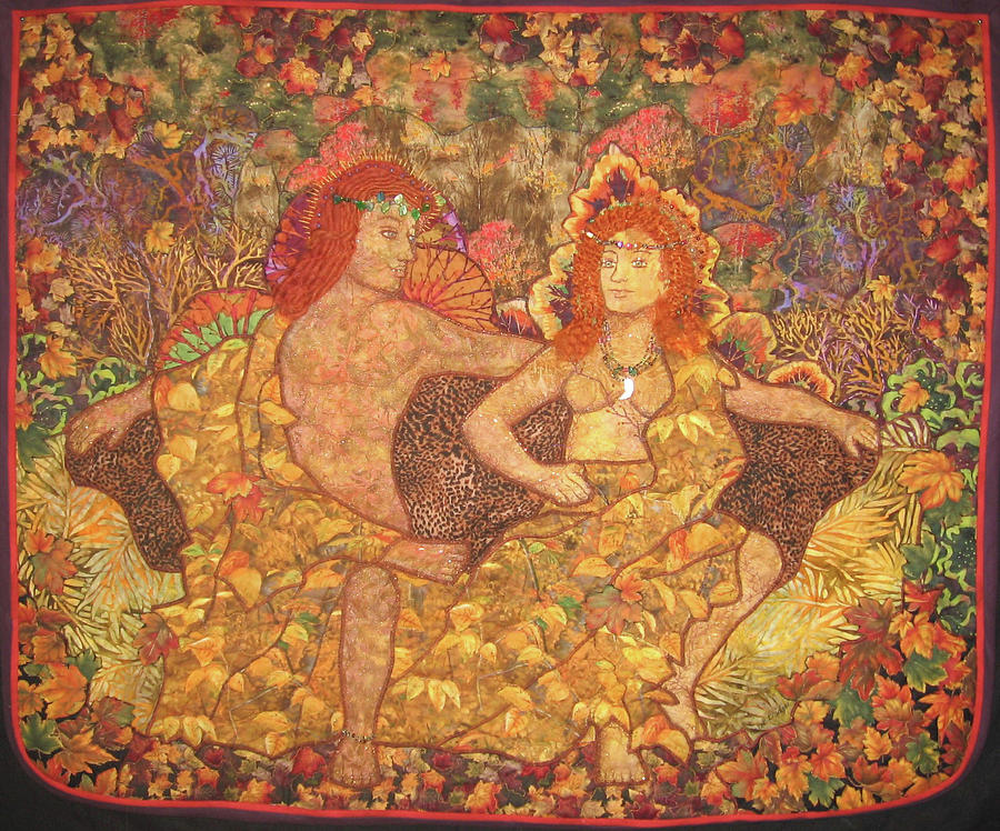 King and Queen of the Fall Tapestry - Textile by Carol Bridges