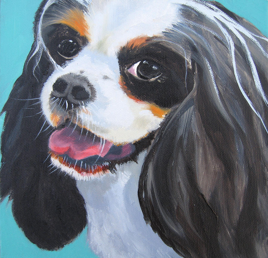 King Charles Painting by Vicki Brevell