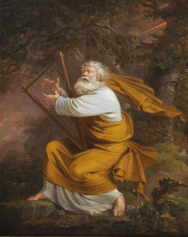 King David Painting by Johann Josef Schindler