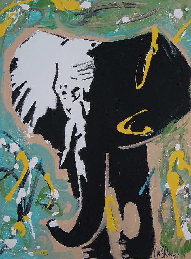 King Elephant Painting by Antonio Moore