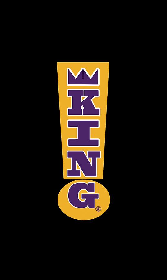 Purple And Gold Digital Art - King Exclamation Point by Stacy V McClain Purple And Gold Digital Art - King Exclamation Point by Stacy V McClain