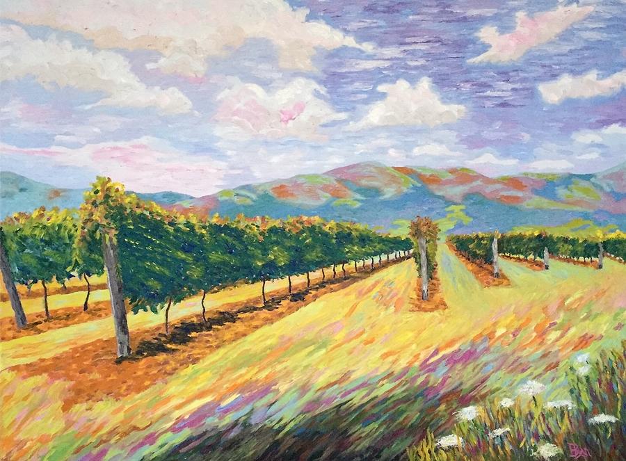 King Family Vineyard Painting by Barbara Ryan - Fine Art America