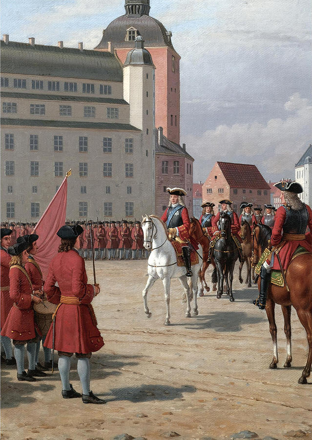 King Frederick IV on Horseback Painting by Christoffer Wilhelm Eckersberg