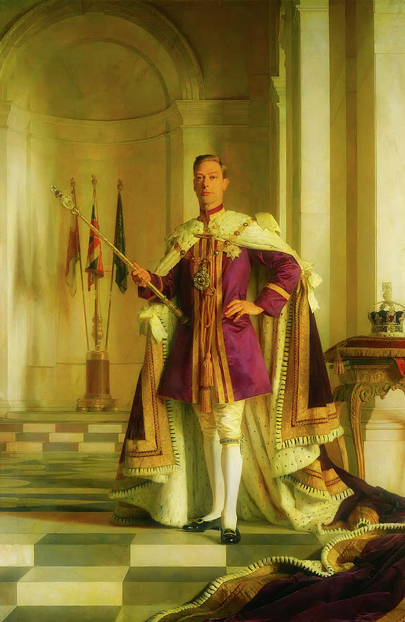 King George VI Painting by Mountain Dreams