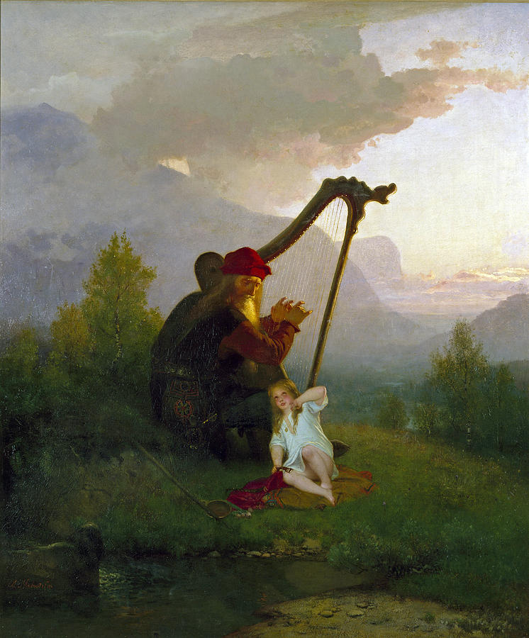 King Heimer and Aslog Painting by August Malmstrom