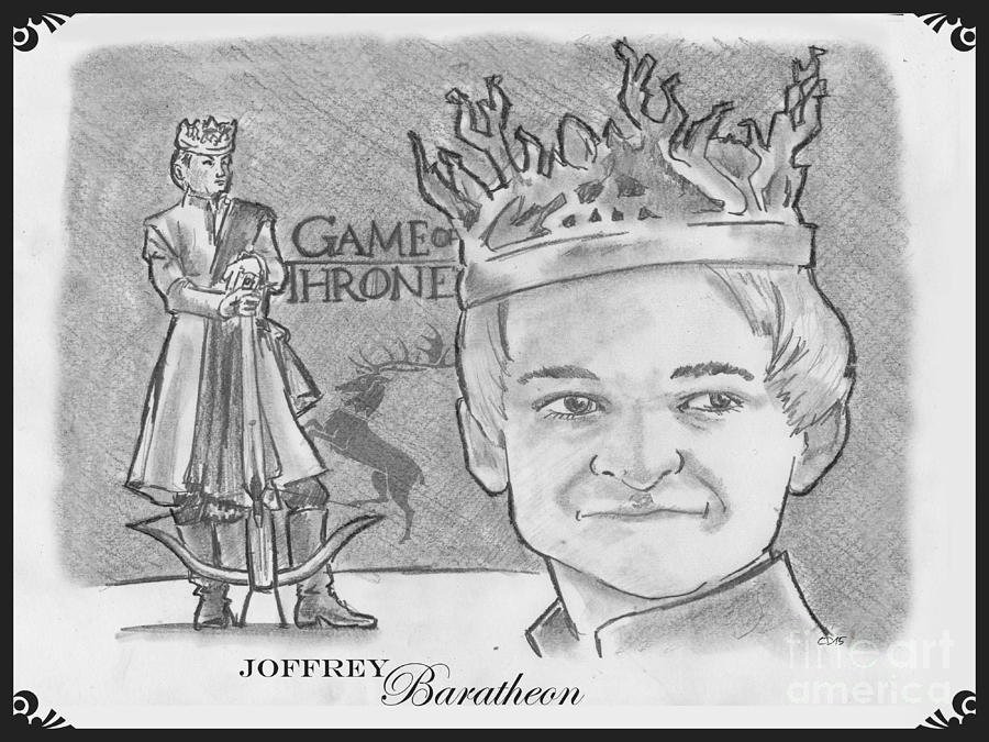 King Joffrey Baratheon Drawing by Chris DelVecchio