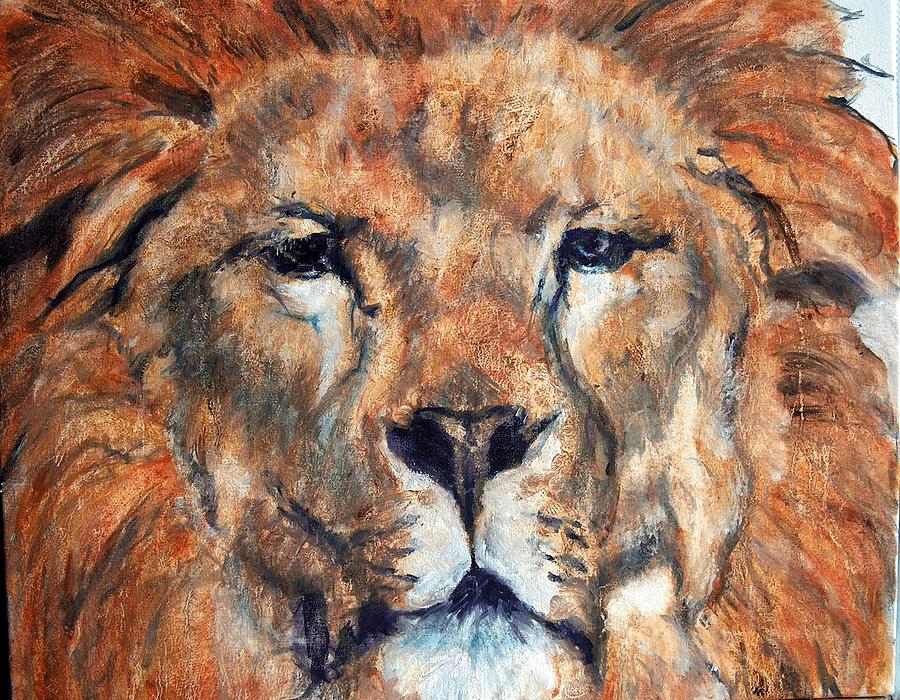 King Lion Painting by Maureen Murphy - Fine Art America