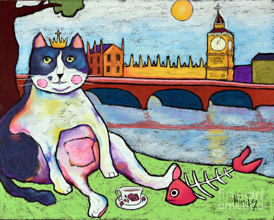 London Pastel - King Louie in London by David Hinds