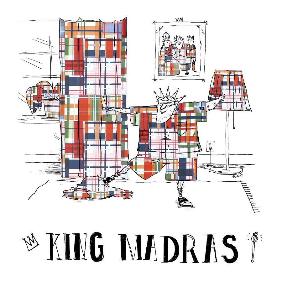 King Madras Drawing by Sara Lautman