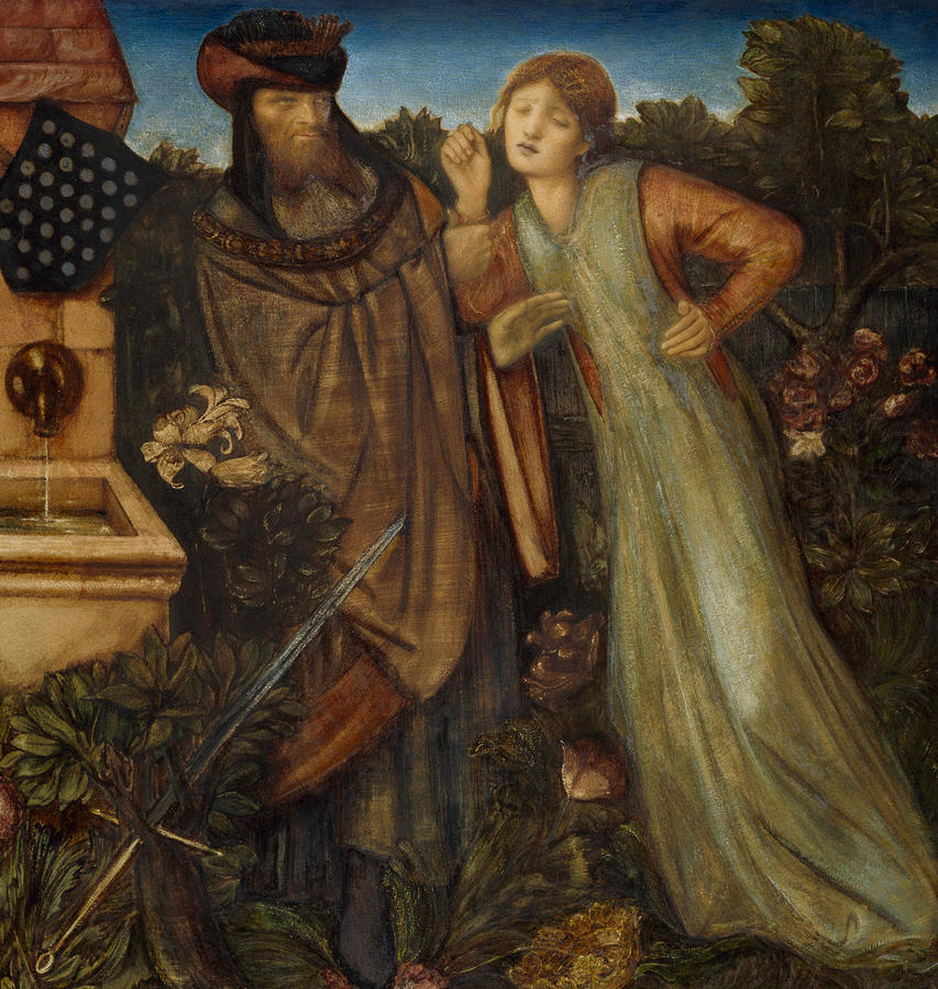 King Mark and La Belle Iseult  Painting by Edward Burne-Jones