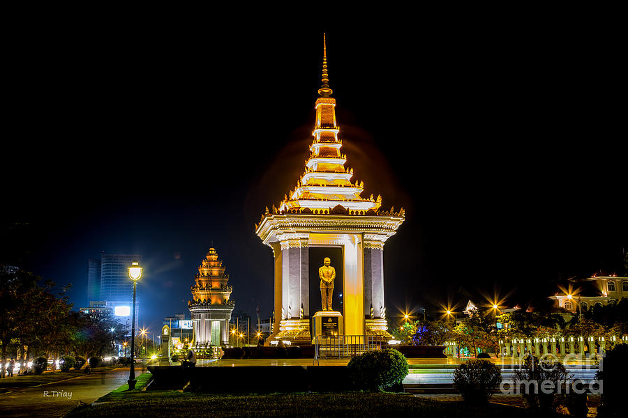 Celebrity Photograph - King Norodom Sihanolik Phenom Penh Cambodia by Rene Triay FineArt Photos