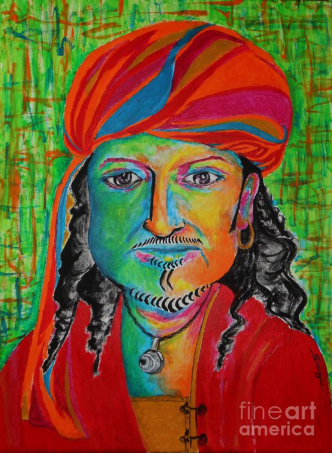 King o the Pirates Painting by Jayne Somogy