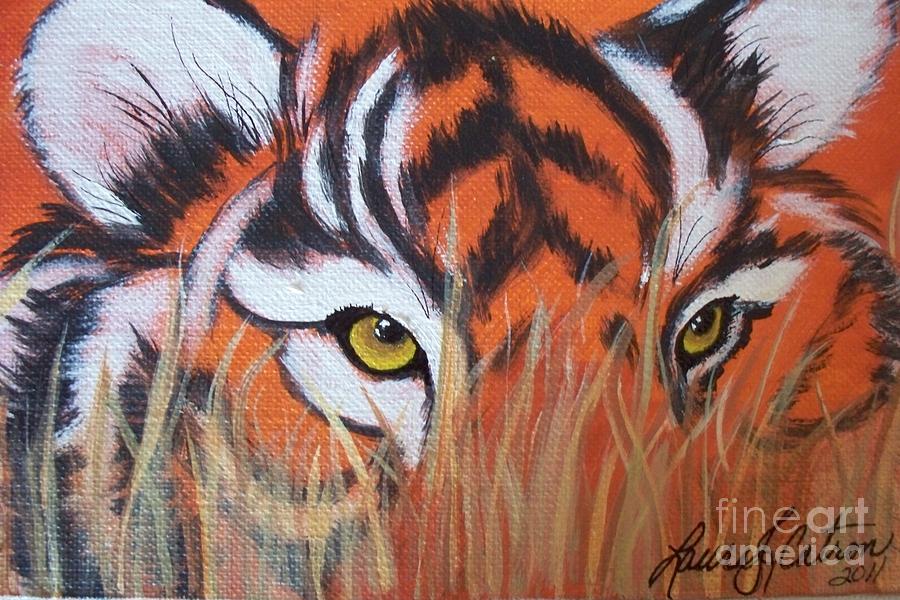 Wildlife Painting - King of Camouflage by Laura J Catron