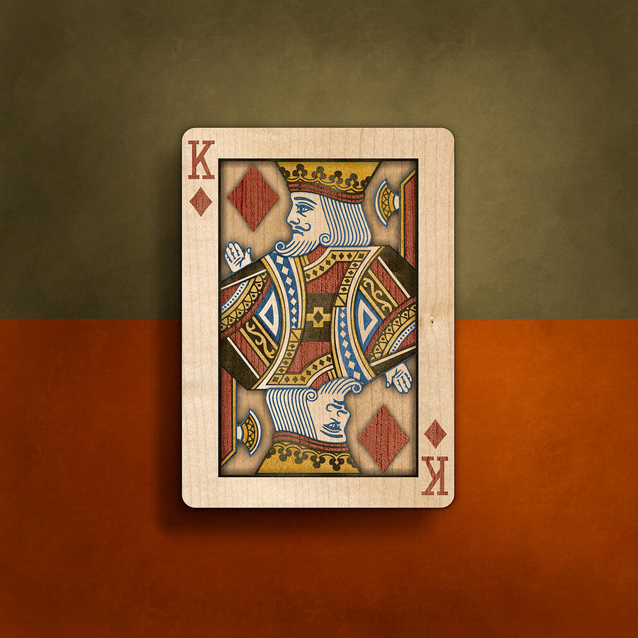King of Diamonds in Wood Photograph by YoPedro