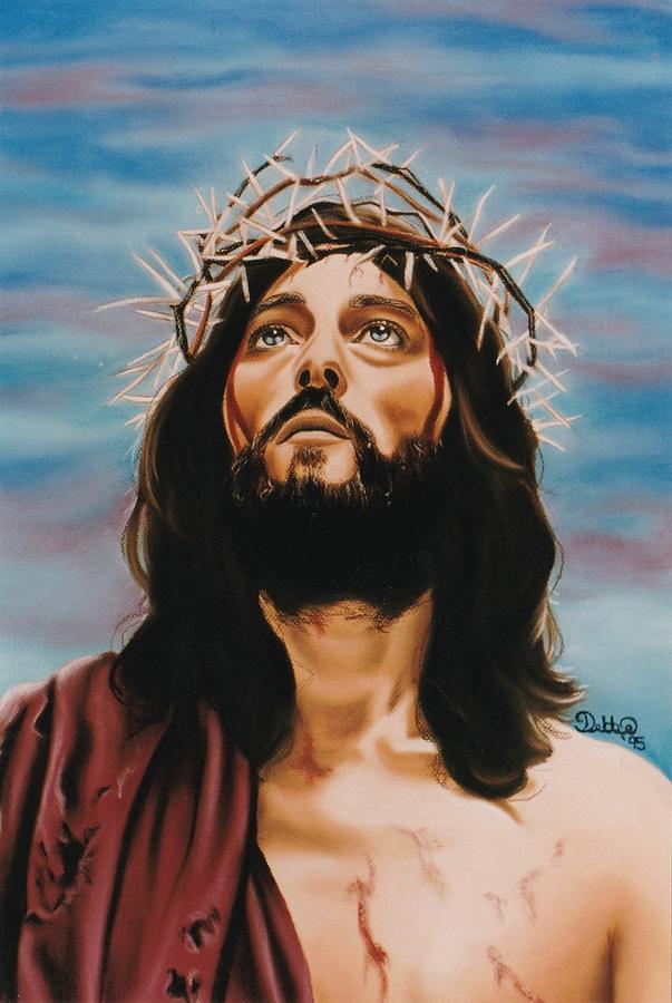 Jesus Christ Drawing - King of Kings by Debbie Fischer