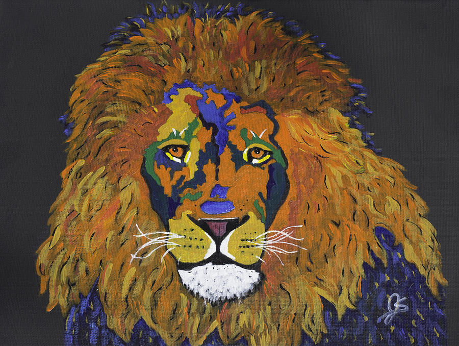 Animal Painting - King of Kings by Jeannie Sanders