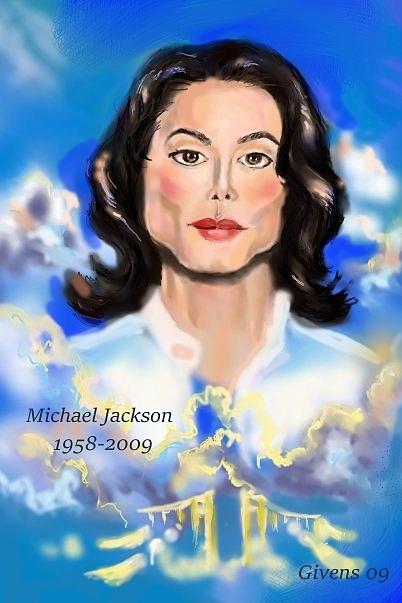 King of Pop... Painting by Mark Givens