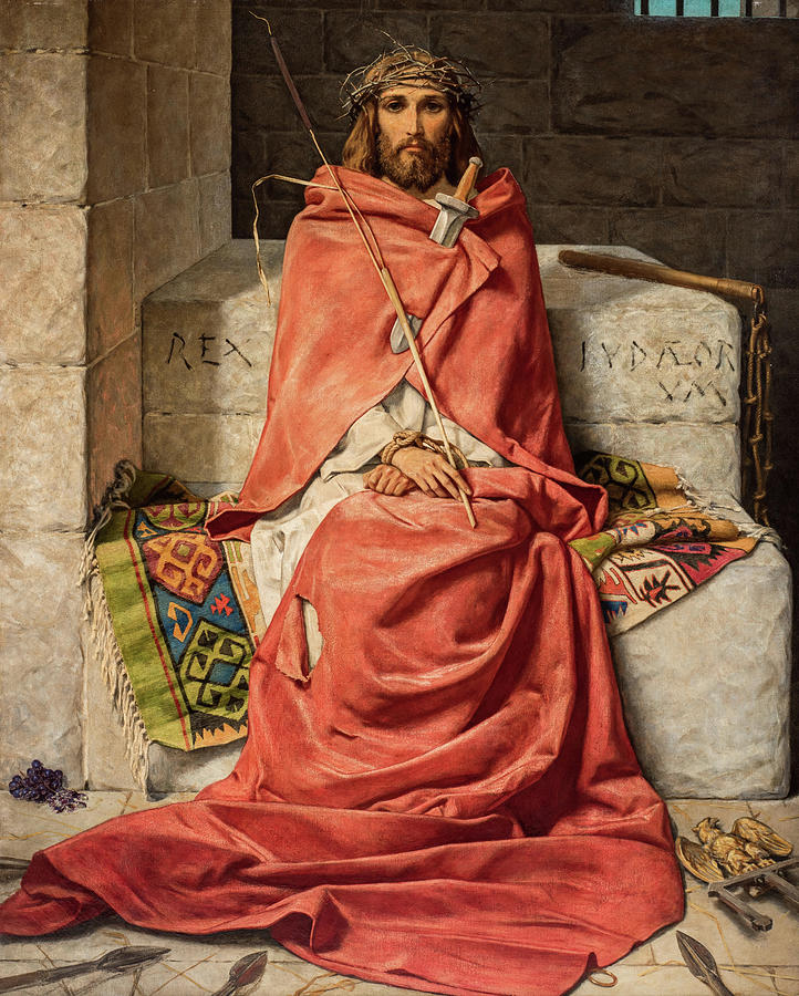 Jesus Christ Painting - King of Sorrows by William Burton Shakespeare