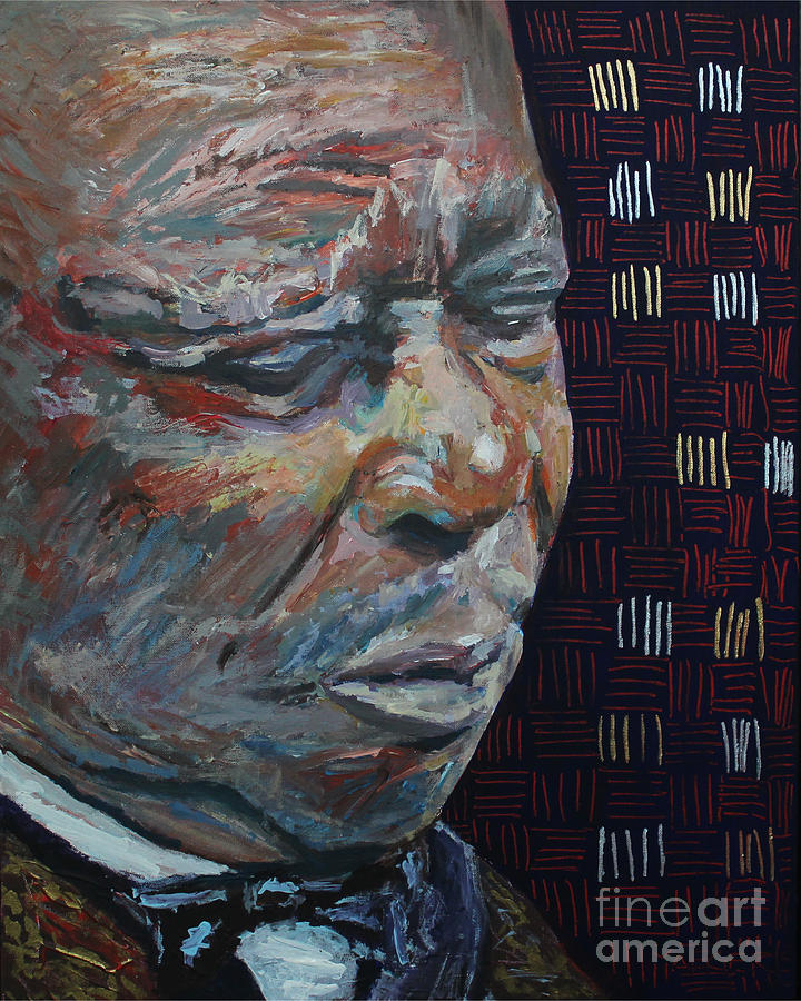 King of the Blues B B King Portrait Painting by Robert Yaeger