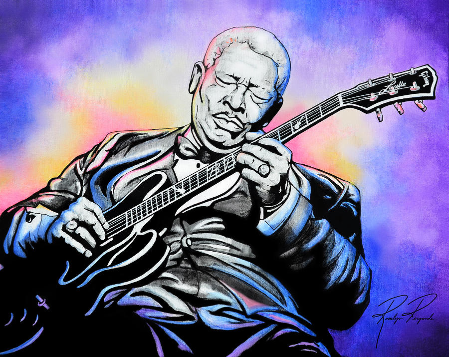 King of the Blues - BB King Painting by Rosalyn Pergande - Fine Art America