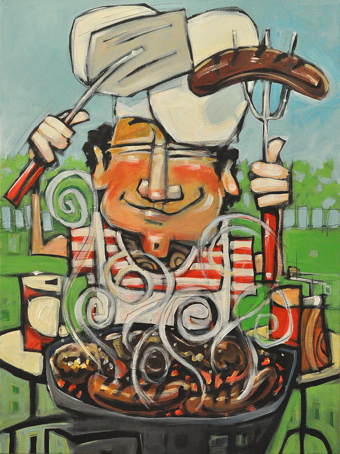 King of the Grill Painting by Tim Nyberg