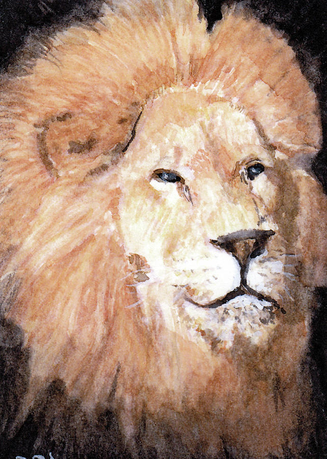 Wildlife Painting - King of the Jungle by Barry Jones