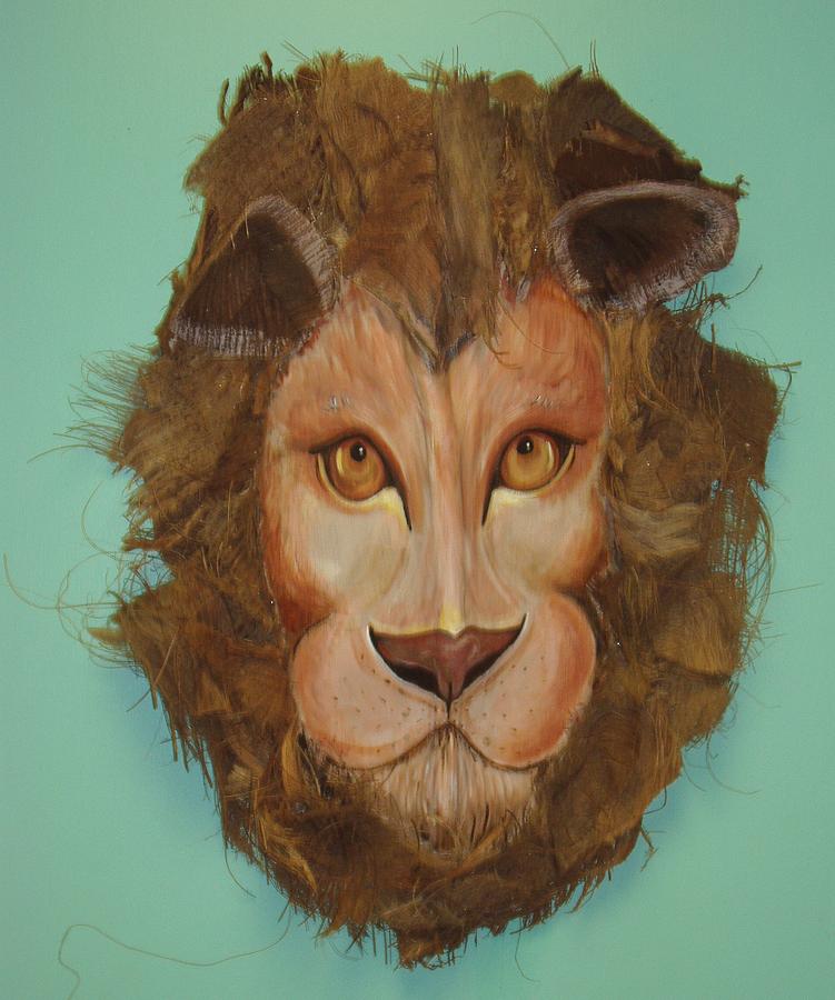 The Lion King Mixed Media - King of the jungle by Ellen Burns
