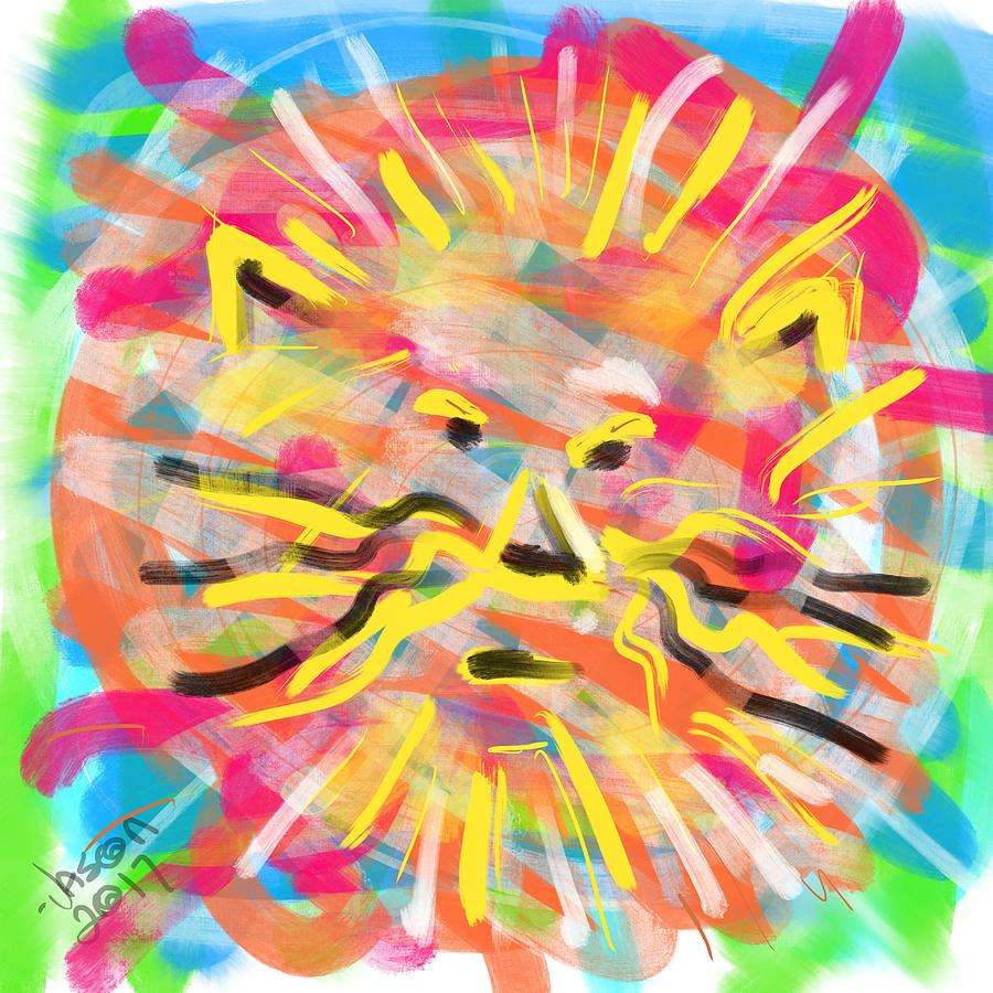Lion Digital Art - King Of The Jungle by Jason Nicholas Lion Digital Art - King Of The Jungle by Jason Nicholas