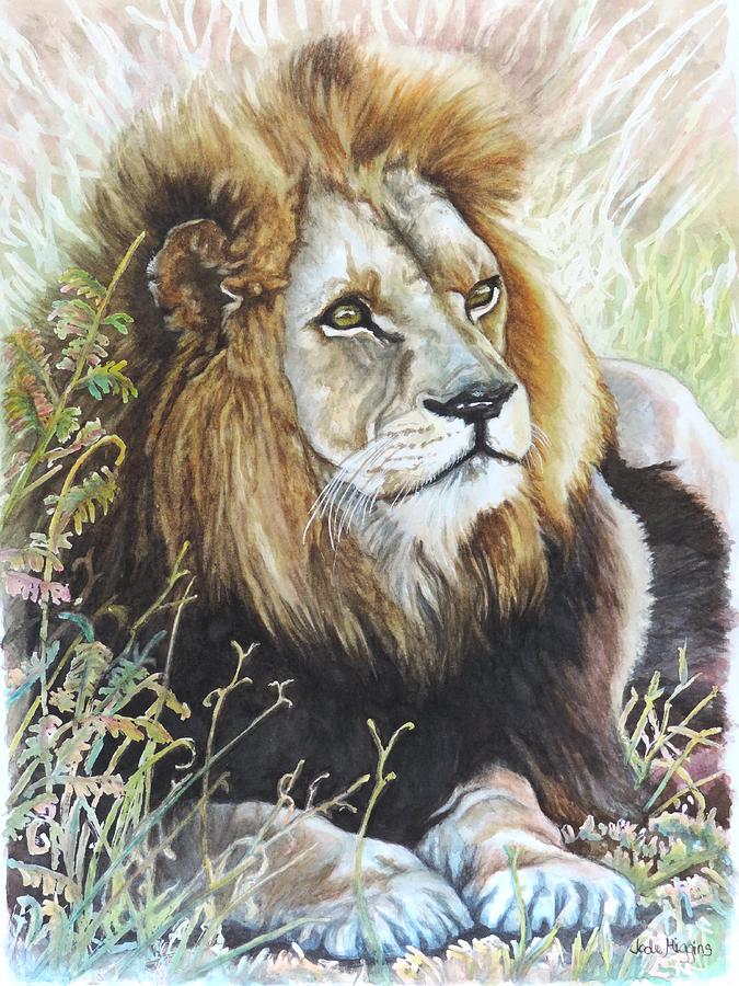 King of the Jungle Painting by Jodi Higgins