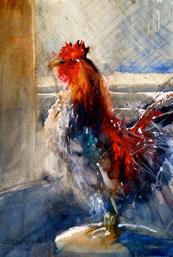 King of the Roost Painting by Sandra Strohschein