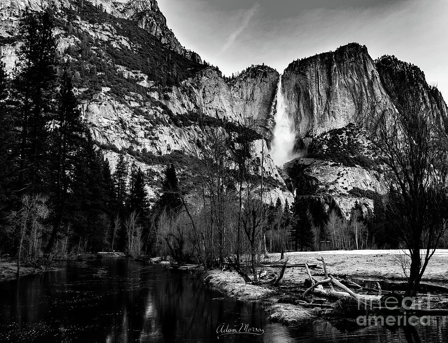 King of Waterfalls, Black and White Photograph by Adam Morsa