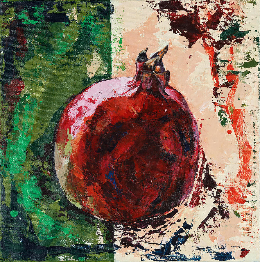 Still Life Painting - Pomegranate by Maria Arnaudova