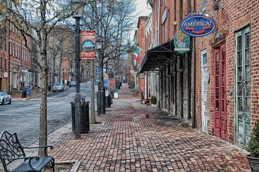 King Street Old Town Alexandria Photograph by James DeFazio