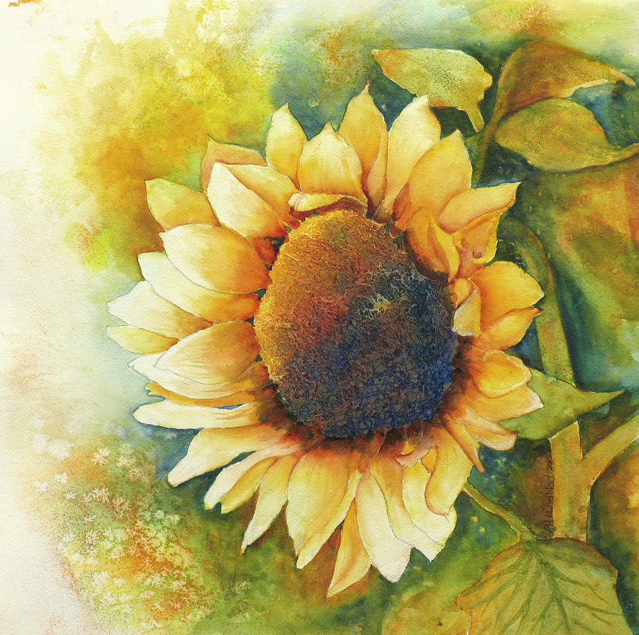 King Sunflower Painting By Ruth Lundblad