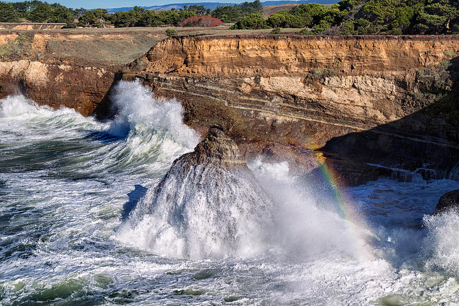 King Tide Rainbow Photograph by Kathleen Bishop