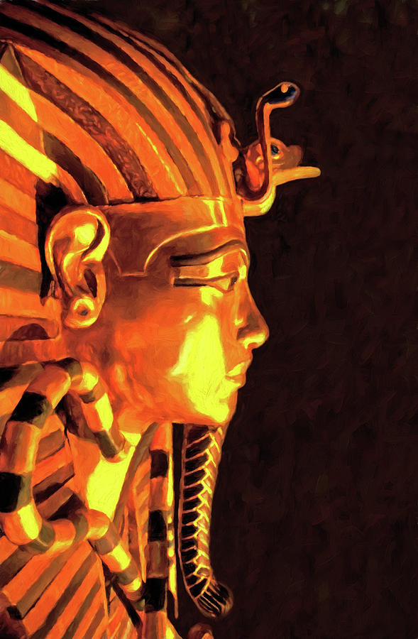 King Tut Mask Digital Art by Dennis Cox