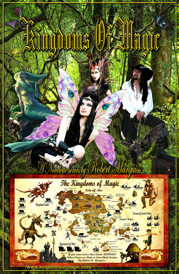 Kingdom Digital Art - Kingdoms Of Magic Fairy Poster by Robert Marquiss Kingdom Digital Art - Kingdoms Of Magic Fairy Poster by Robert Marquiss