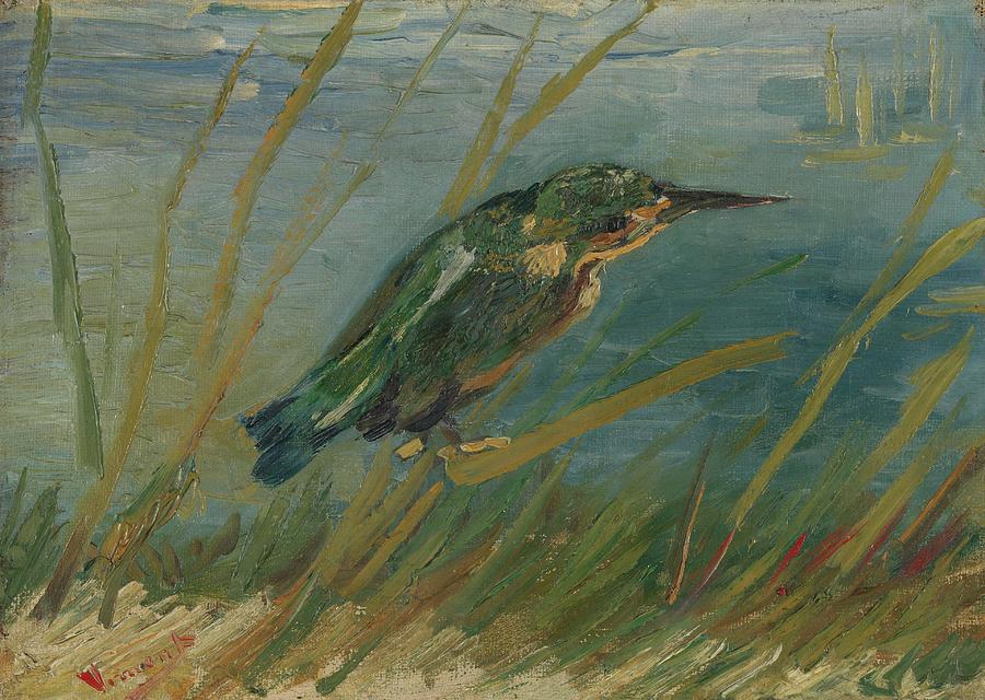 Kingfisher by the Waterside Paris Painting by Vincent van Gogh