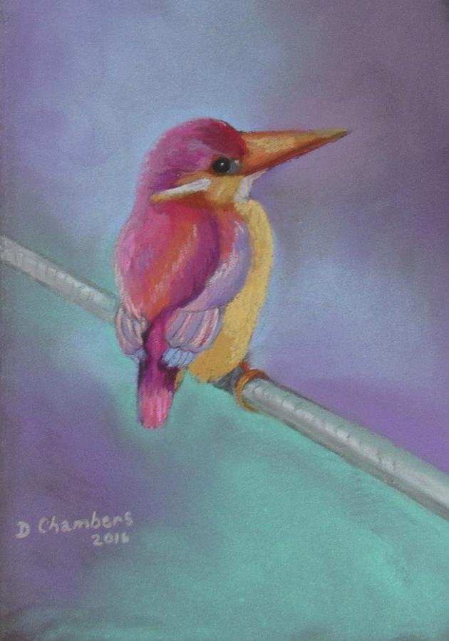 Kingfisher Painting by Donna Chambers