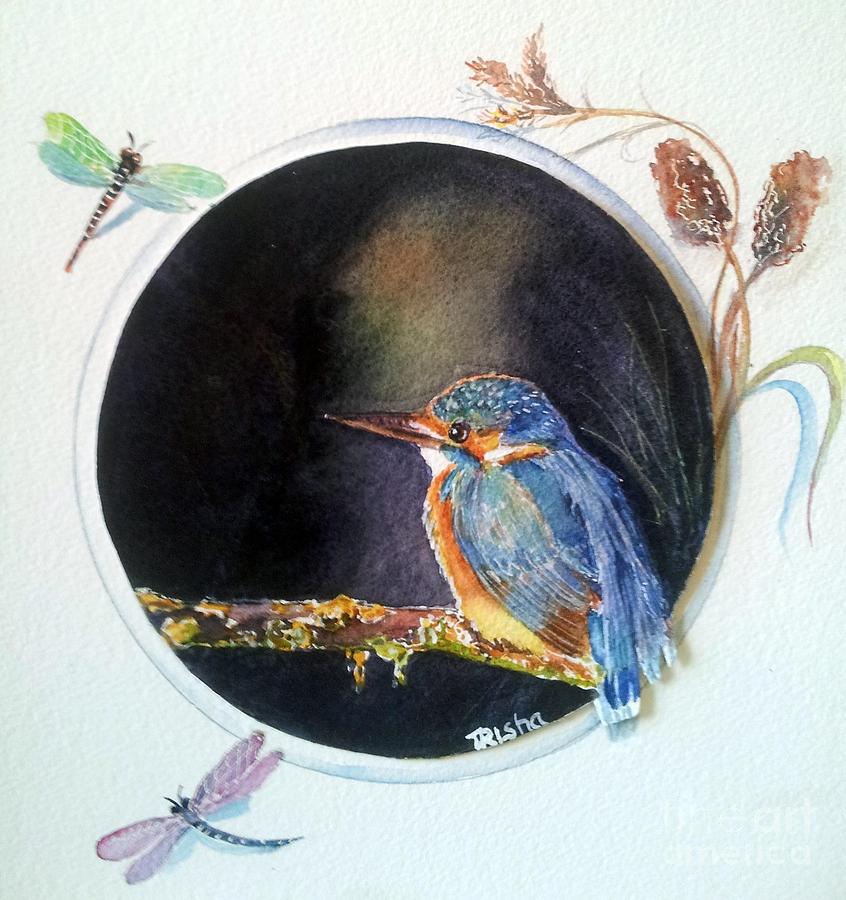 Kingfisher Painting - Kingfisher by Patricia Pushaw
