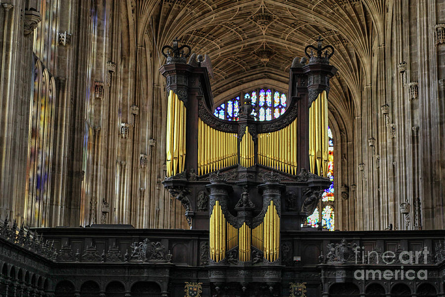 Kings College Chapel organ Photograph by Patricia Hofmeester