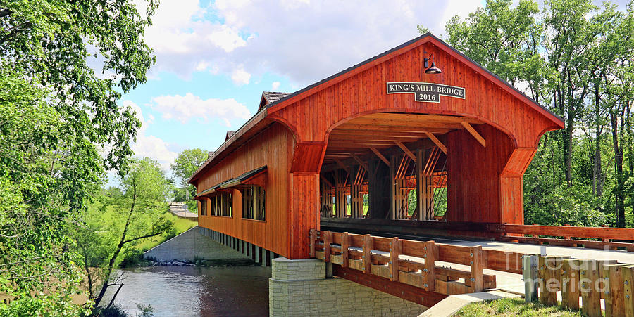 Kings Mill Covered Bridge  1640 Photograph by Jack Schultz