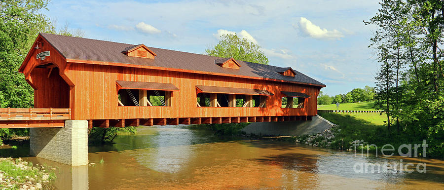 Kings Mill Covered Bridge  1838 Photograph by Jack Schultz