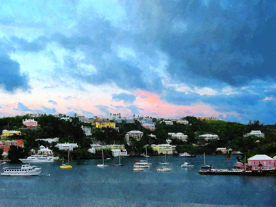 Kings Wharf Bermuda Harbor Sunrise Photograph by Susan Savad